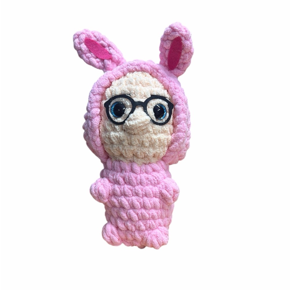Pink Bunny Plush Toy don’t shoot your eye out